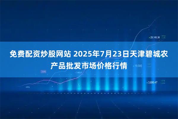 免费配资炒股网站 2025年7月23日天津碧城农产品批发市场价格行情